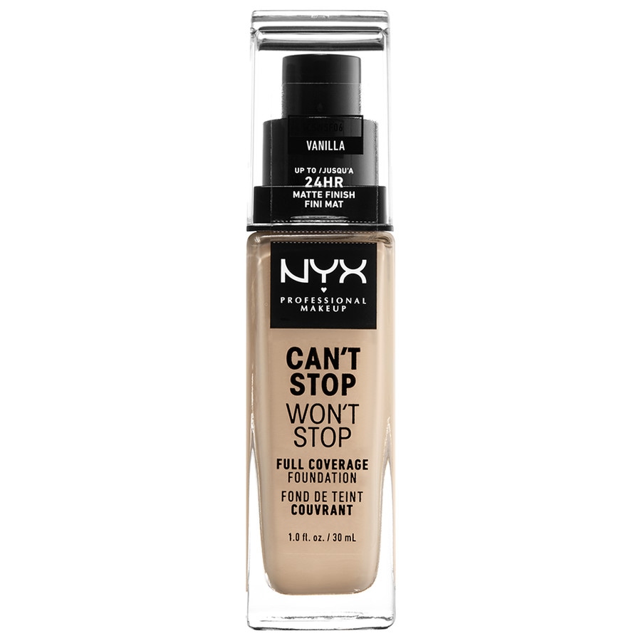 Nyx professional makeup foundation can t stop won t stop 24 hour