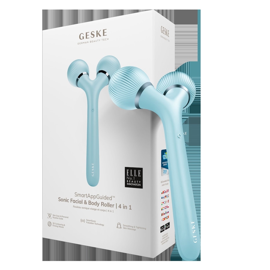 Geske SmartAppGuided Sonic Facial & Body Roller | 4 in 1 Elektrisches Gesichtsmassagegerät Turquoise