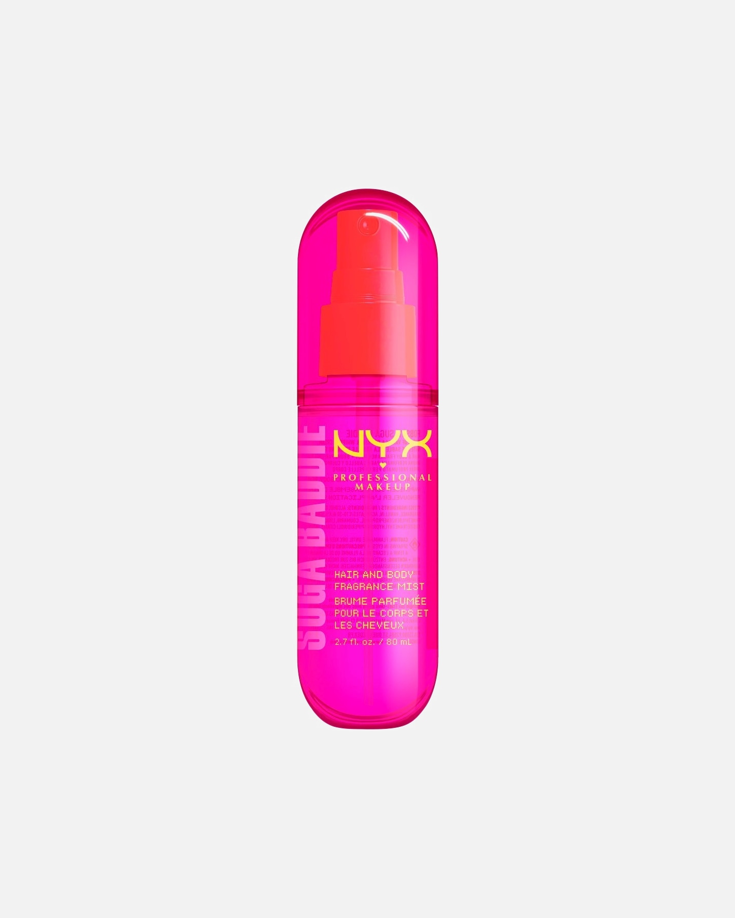 Bodyspray für Unisex NYX Professional Makeup Fat Oil Body Fat Oil Haar- und Körperspray Suga Baddie, Vanille- & Sahneduft 80 ml