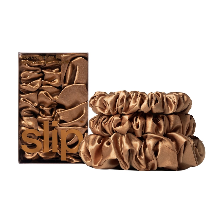 Slip pure silk back to basics assorted scrunchies - blonde Haarschmuck COPPER Braun