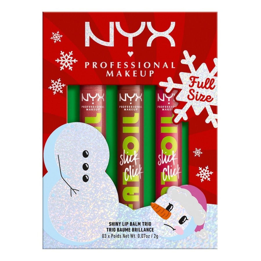 NYX Professional Makeup Holiday Collection Fat Oil Slick Click Trio – Lippenstift-Set Lippen Make-up Set