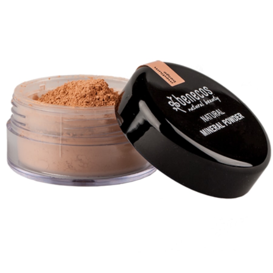 benecos Natural Mineral Powder Puder Medium beige 6 g Hellbraun