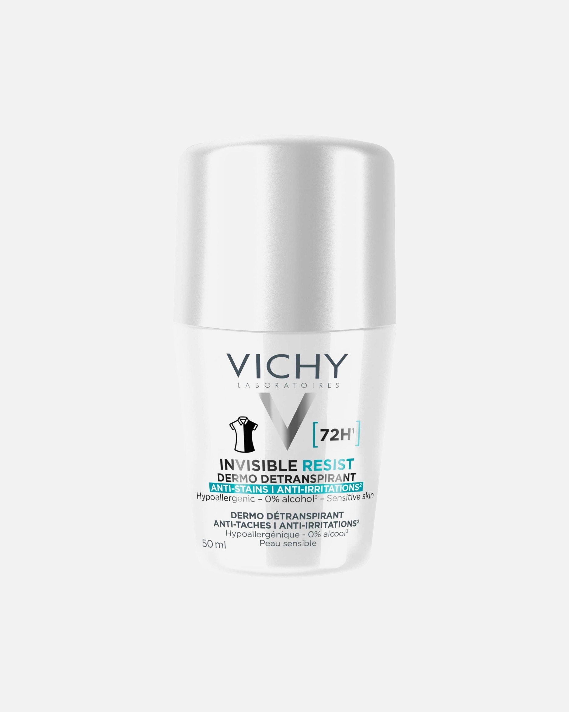 Deodorant für Unisex Vichy Roll-on 72h Anti-Flecken 50 ml