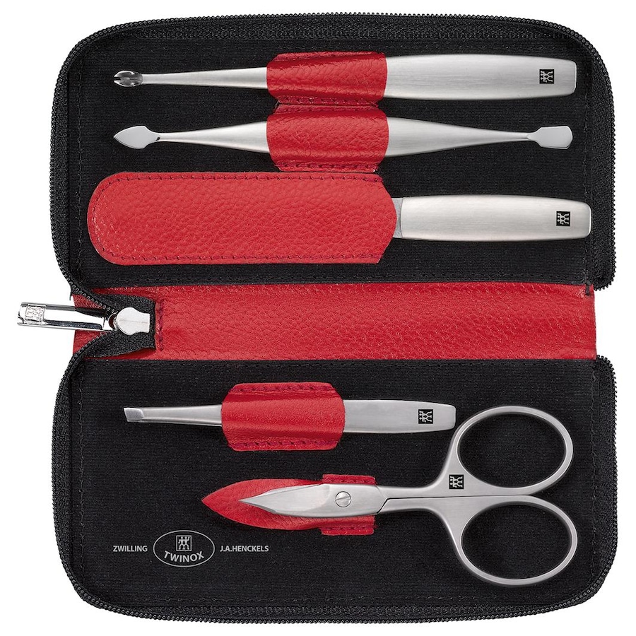 ZWILLING Beauty Premium Manicure Set 5pcs. Leather, Red Nagelpflegeset