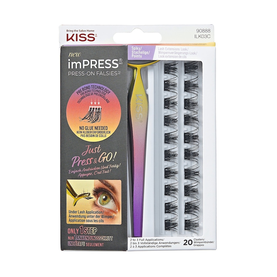 KISS ImPress Falsies - Spiky Künstliche Wimpern Schwarz