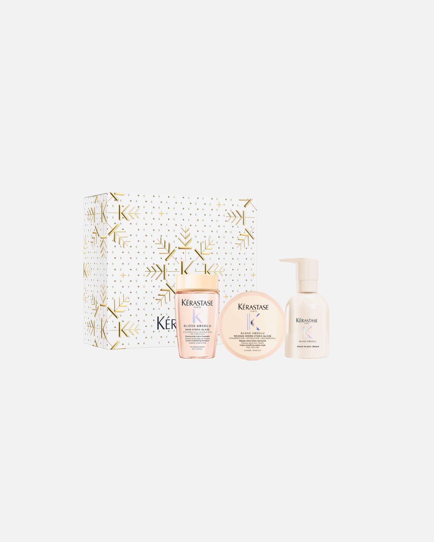 Haarpflegeset für Unisex Kérastase Gloss Absolu Cream Trio XMas 1 Stück