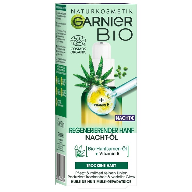 Garnier Bio HANF ERHOLUNG & REGENERATION NACHT-ÖL