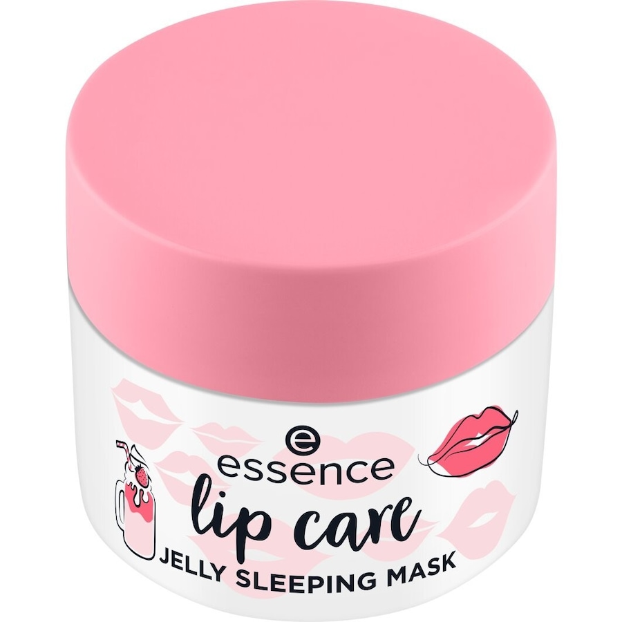 Essence Lip Care Jelly Sleeping Mask, Stawberry Milkshake Lippenmaske 02 - STAWBERRY MILKSHAKE 8 g Rosegold