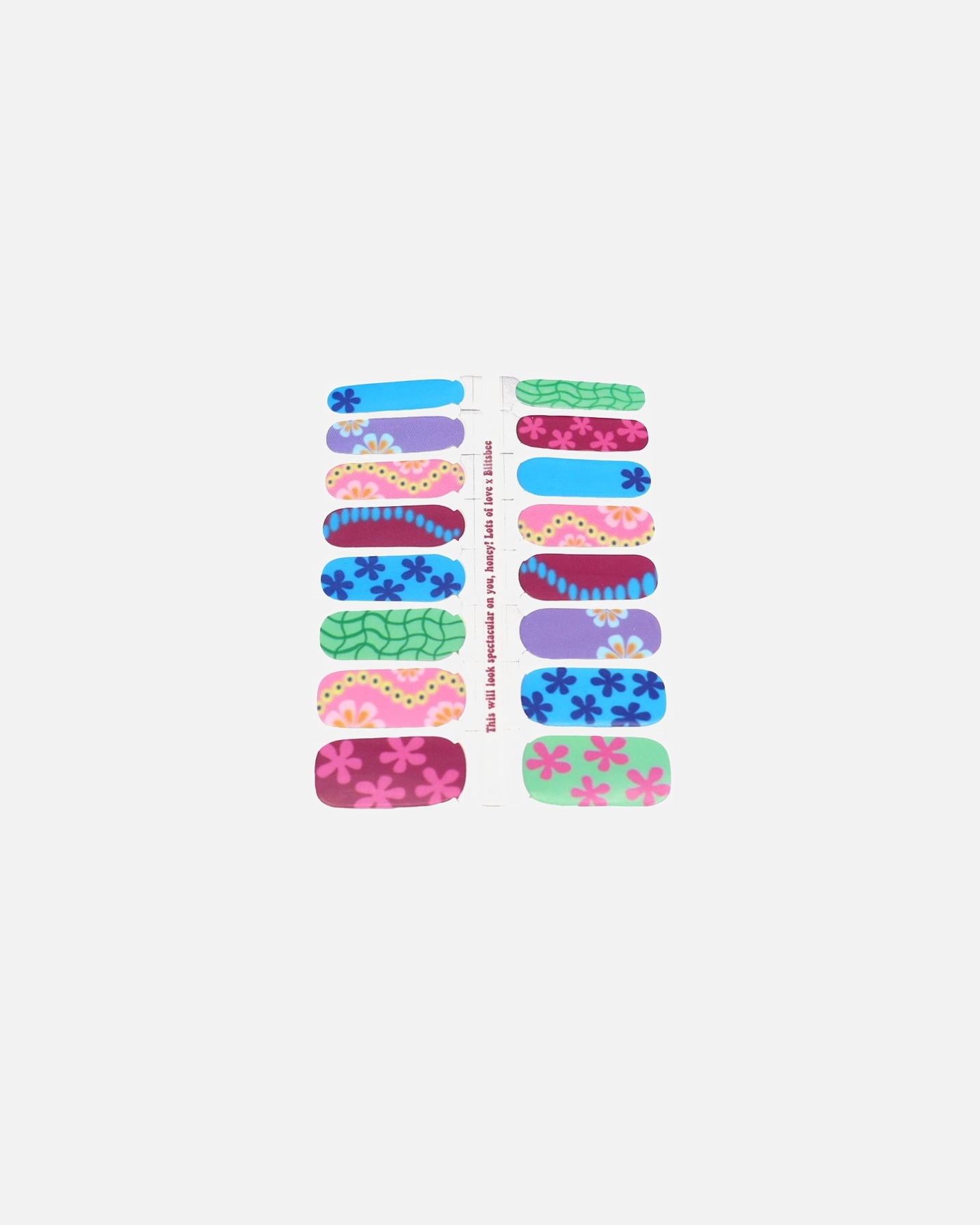 Nagelsticker für Unisex Blitsbee Default Brand Line Nail Sticker Seaside Garden SEASIDE GARDEN