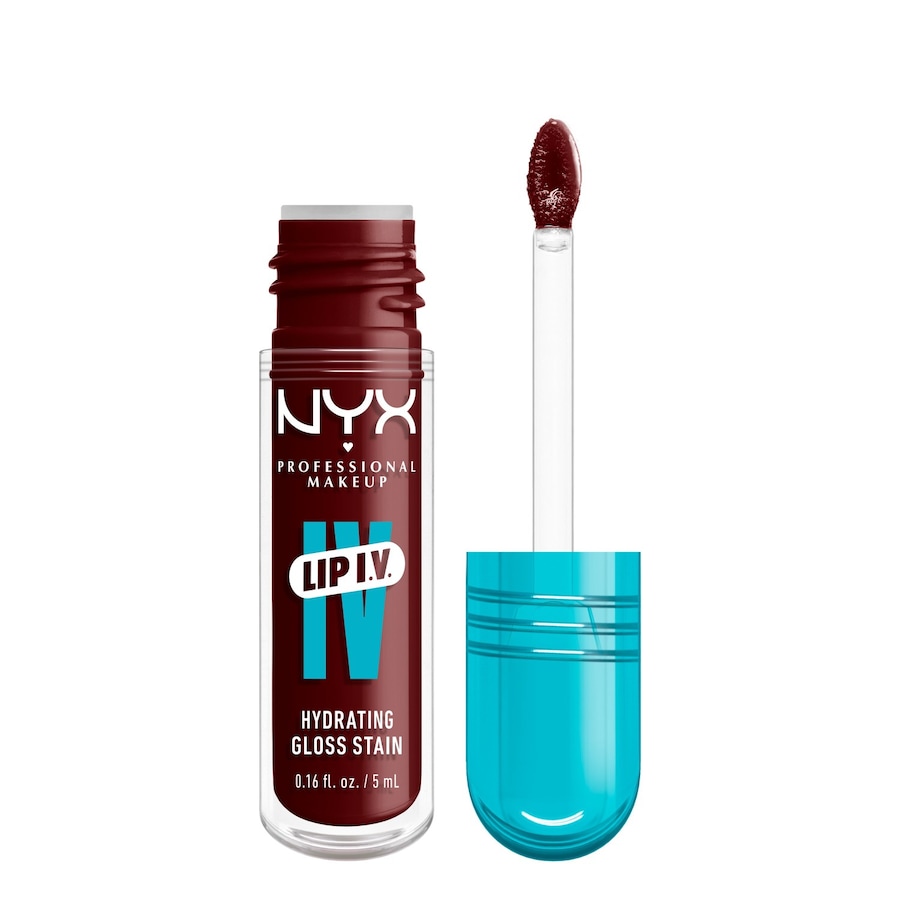 NYX Professional Makeup Lip IV Gloss Serum Lipgloss 15 - WATER 'BOUT WINE 5 ml Schwarz