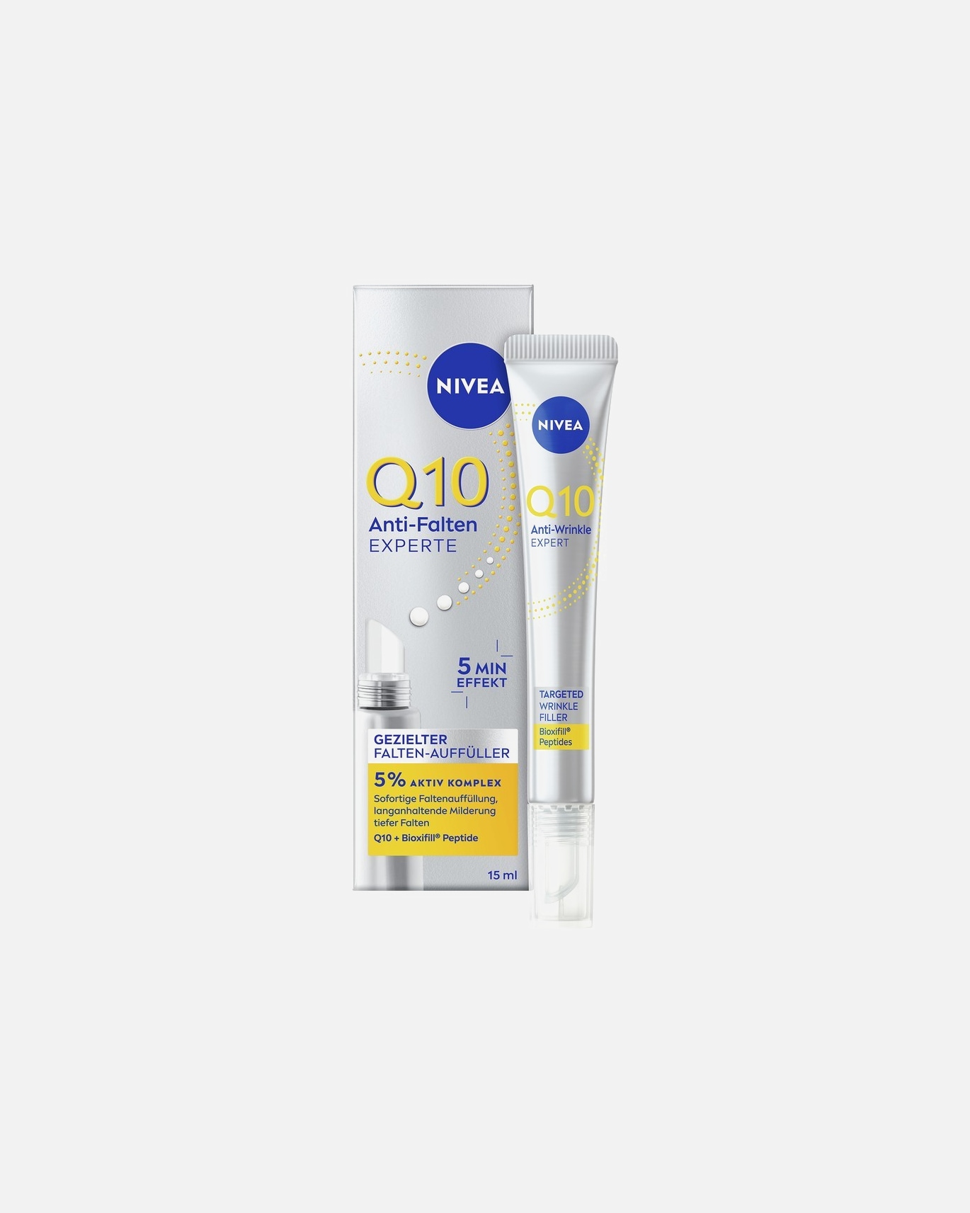 Anti-Aging Serum für Unisex NIVEA Q10 Anti-Falten Experte Gezielter Falten-Auffüller 15 ml