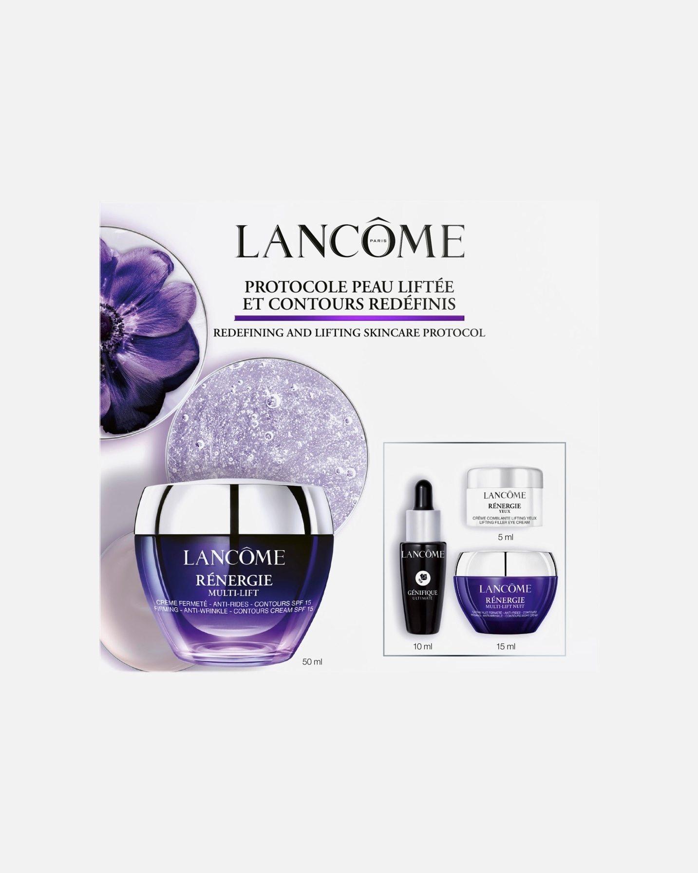 Gesichtspflegeset für Unisex Lancôme Rénergie Multi-Lift Routine Set 1 Stück