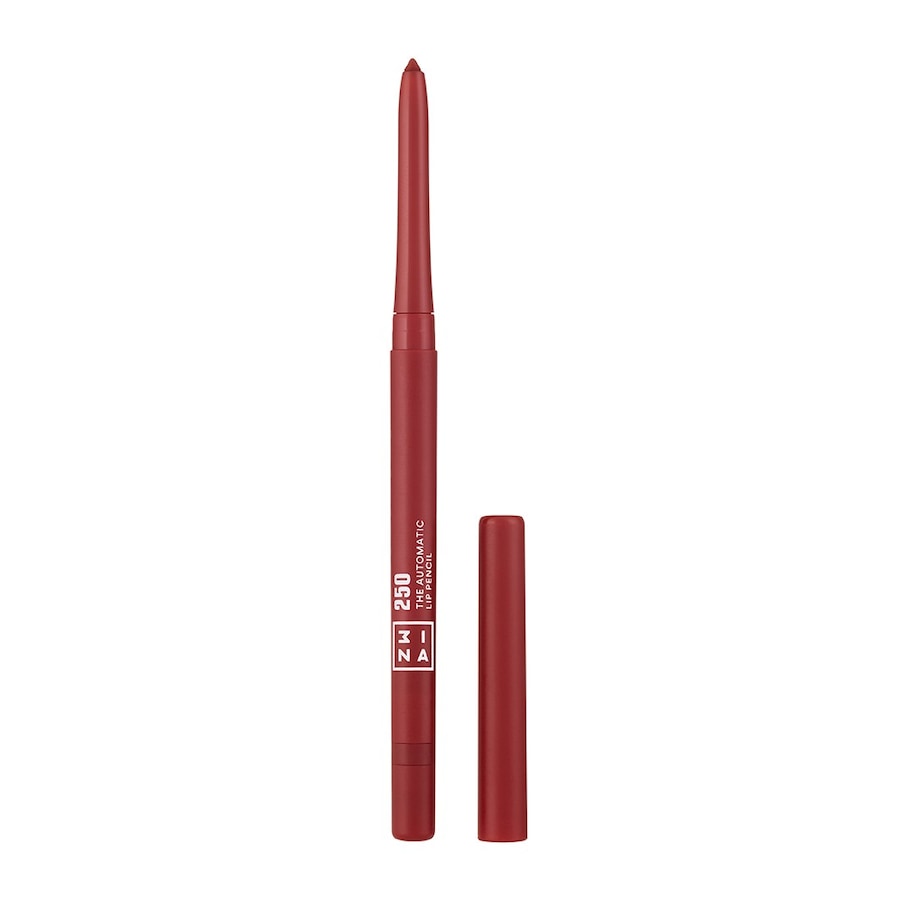 3INA The Automatic Lip Pencil Lipliner 250 - DARK PINK RED 0.26 g Rosegold