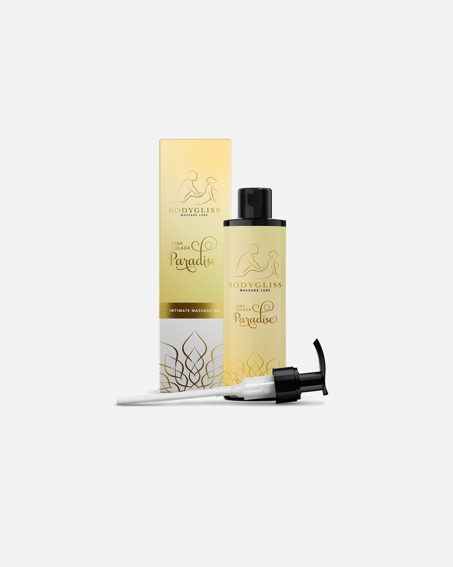 Massagezubehör für Unisex BodyGliss Massageöl und Gleitmittel in Einem Pina Colada 150 ml