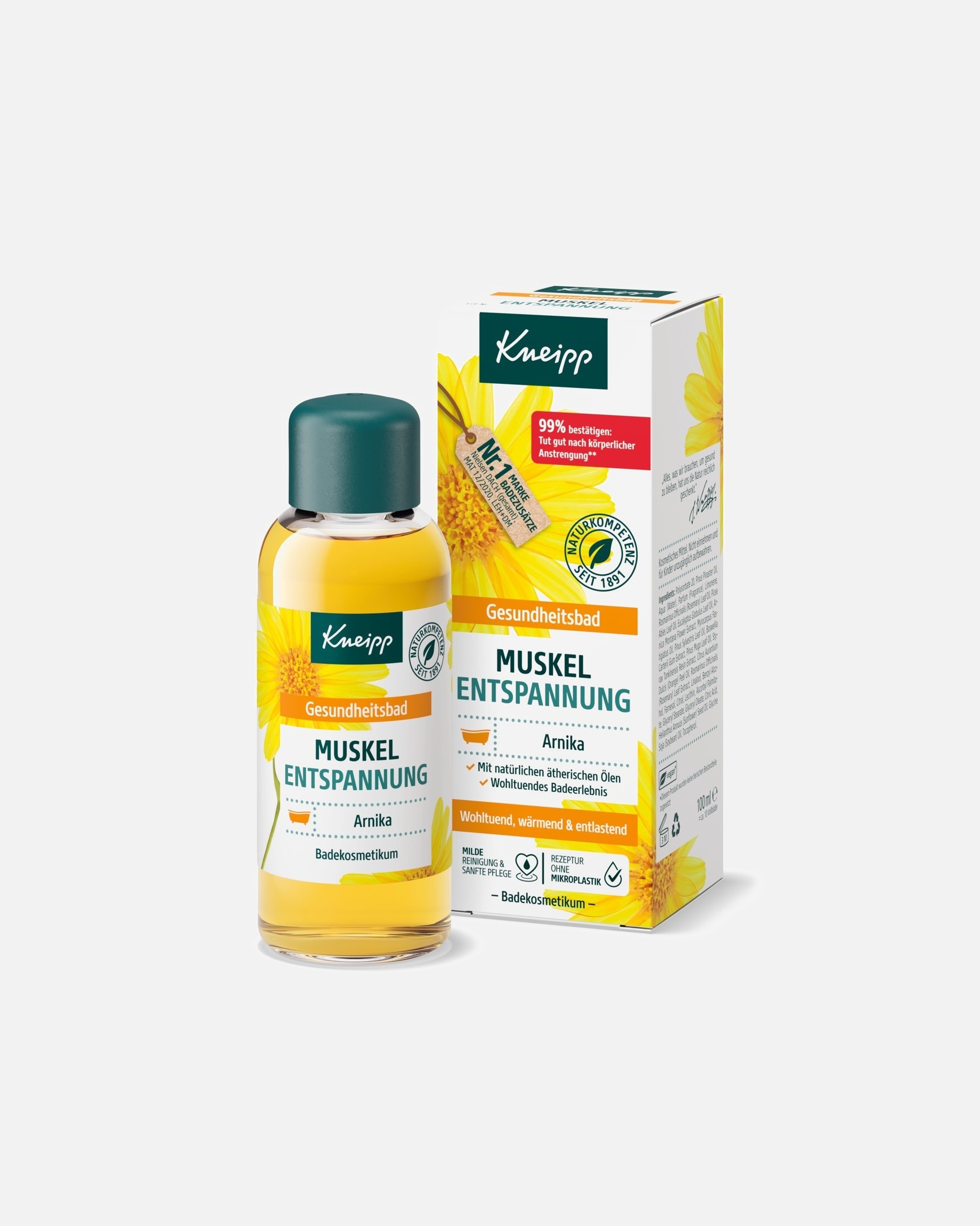 Badezusatz für Weiblich Kneipp Arnika Gesundheitsbad Muskel Entspannung 100 ml