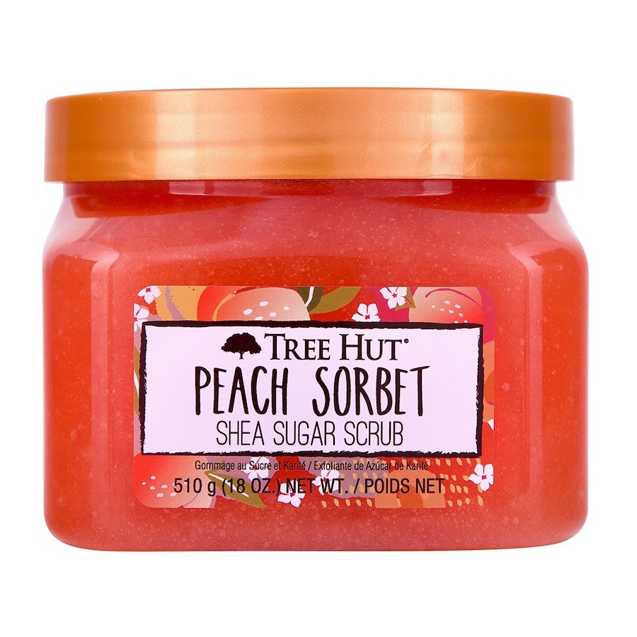 Tree Hut Shea Sugar Scrub Peach Sorbet Körperpeeling 510 g Damen
