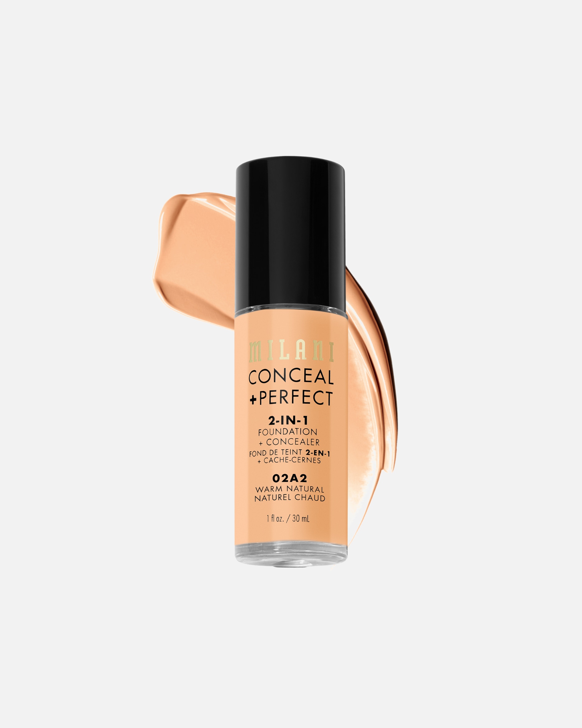 Foundation für Unisex Milani Conceal + Perfect 2in1 02A2 - WARM NATURAL
