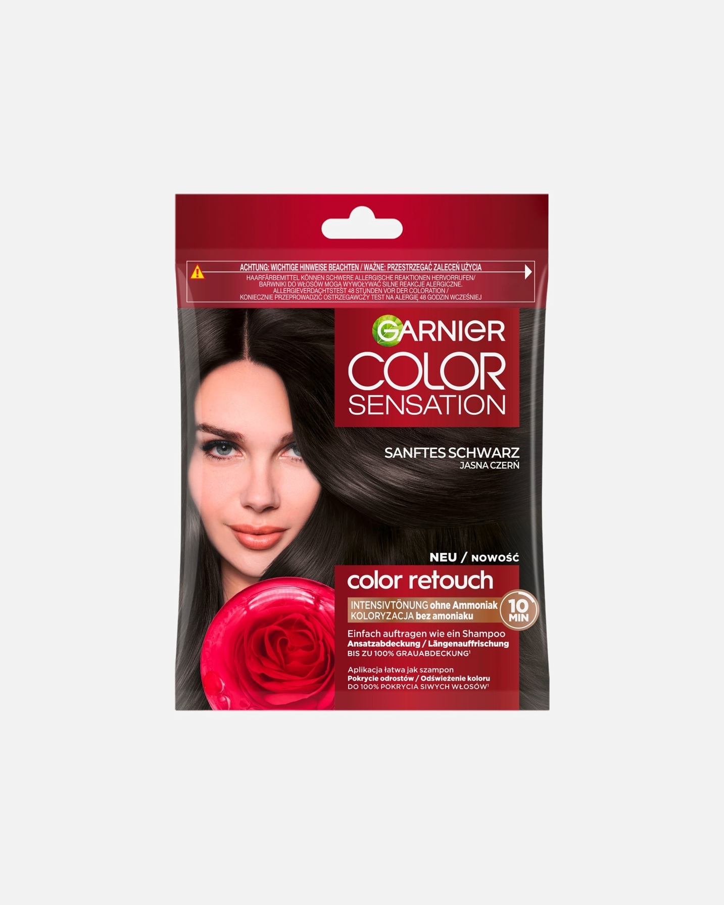 Haartönung für Weiblich Garnier Color Sensation Intensivtönung SANFTES SCHWARZ