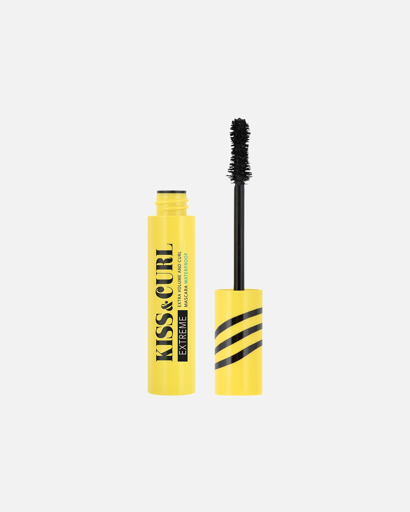 Mascara für Unisex Douglas Collection Make-Up Kiss & Curl Extreme BLACK WATERPROOF