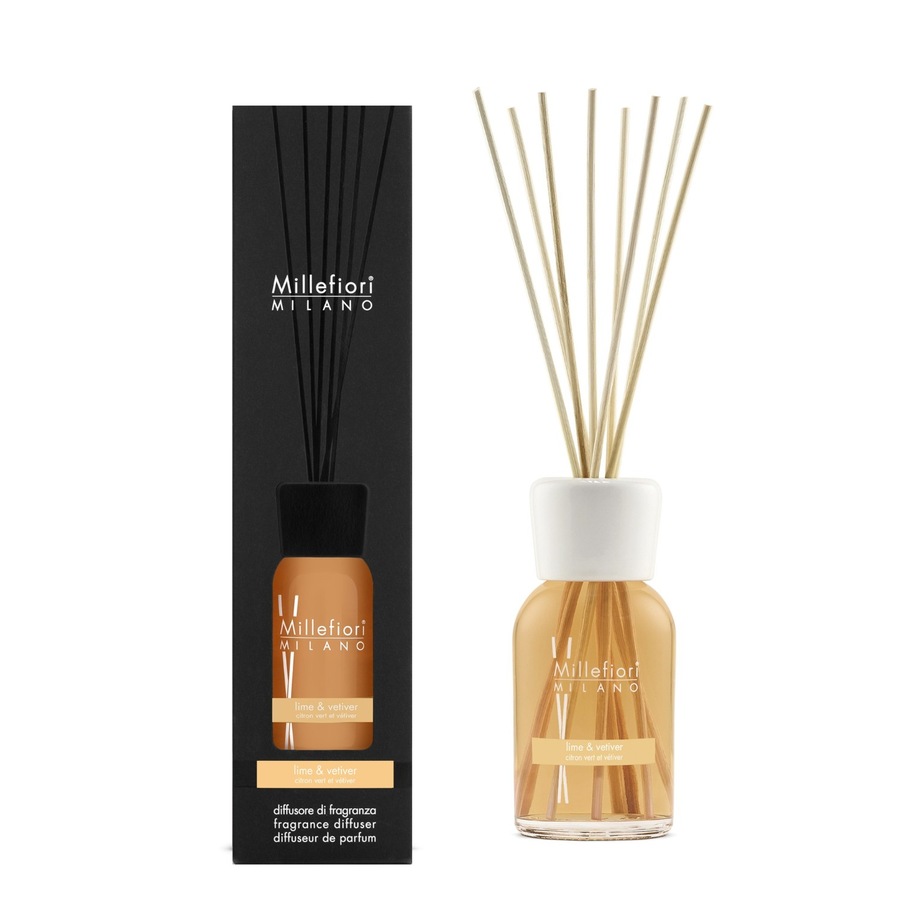 Millefiori MILANO Reed Diffuser Lime & Vetiver Raumduft 250 ml