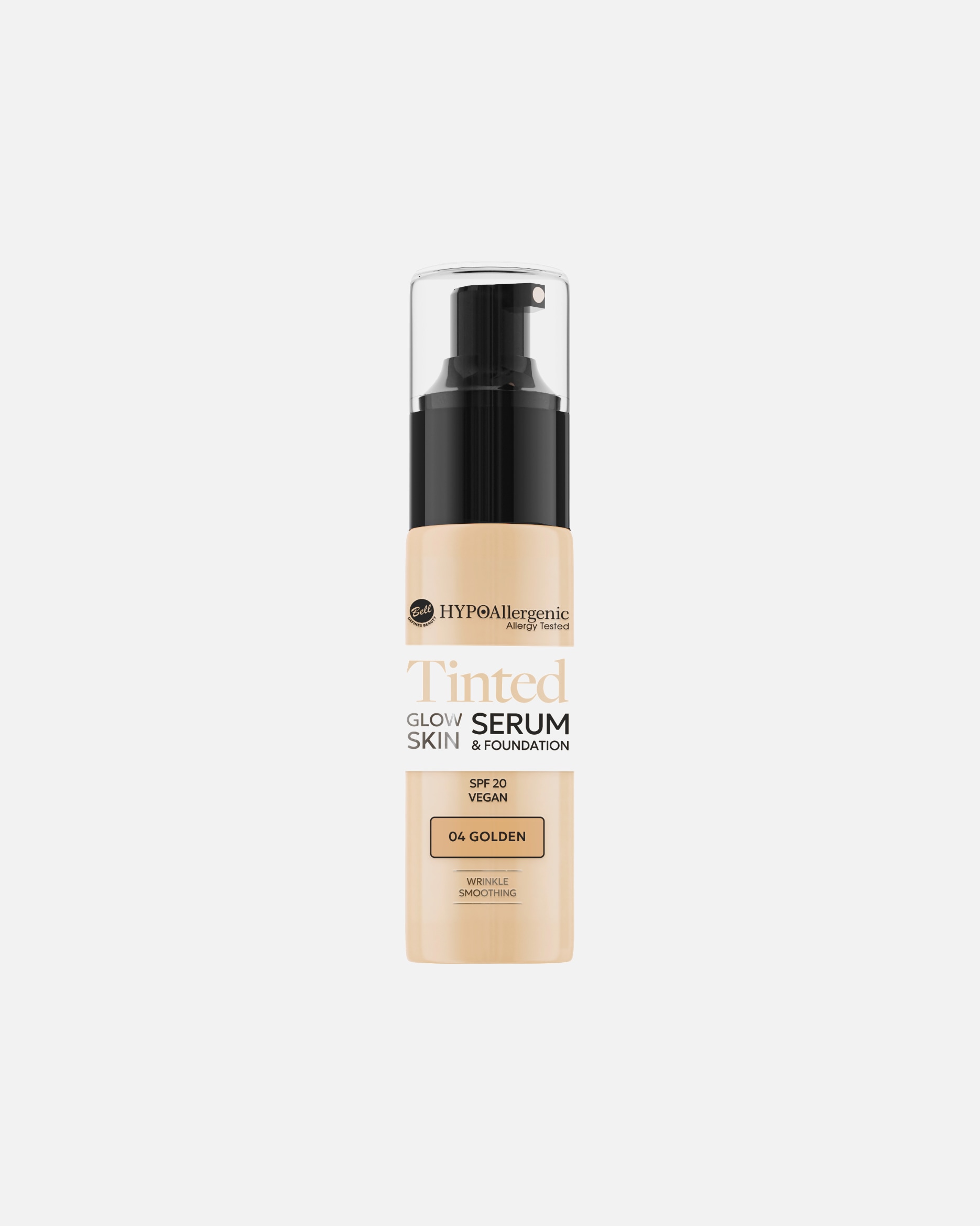 Foundation für Unisex Bell Hypo Allergenic Glow Skin Tinted Serum 4 - GOLDEN
