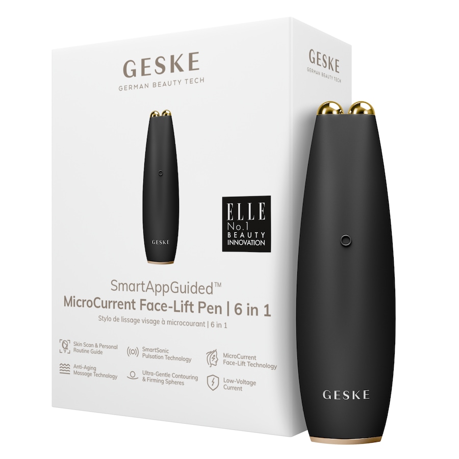 Geske SmartAppGuided MicroCurrent Face-Lift Pen | 6 in 1 Elektrisches Gesichtsmassagegerät Gray
