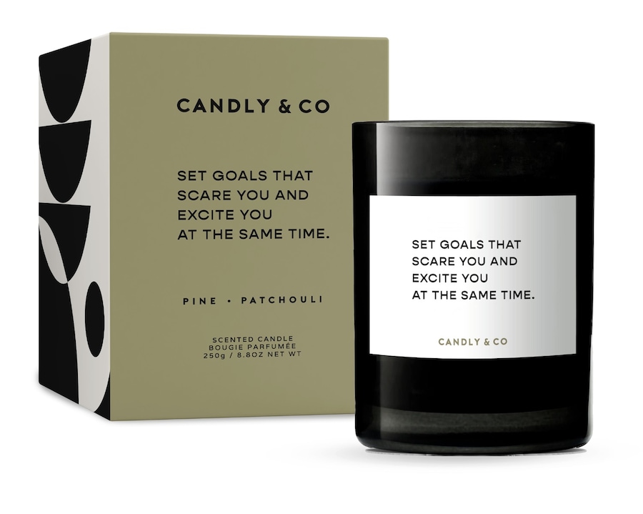 Candly&Co No. 4 Set goals that scare you and excite at the same time Kerze 250 g
