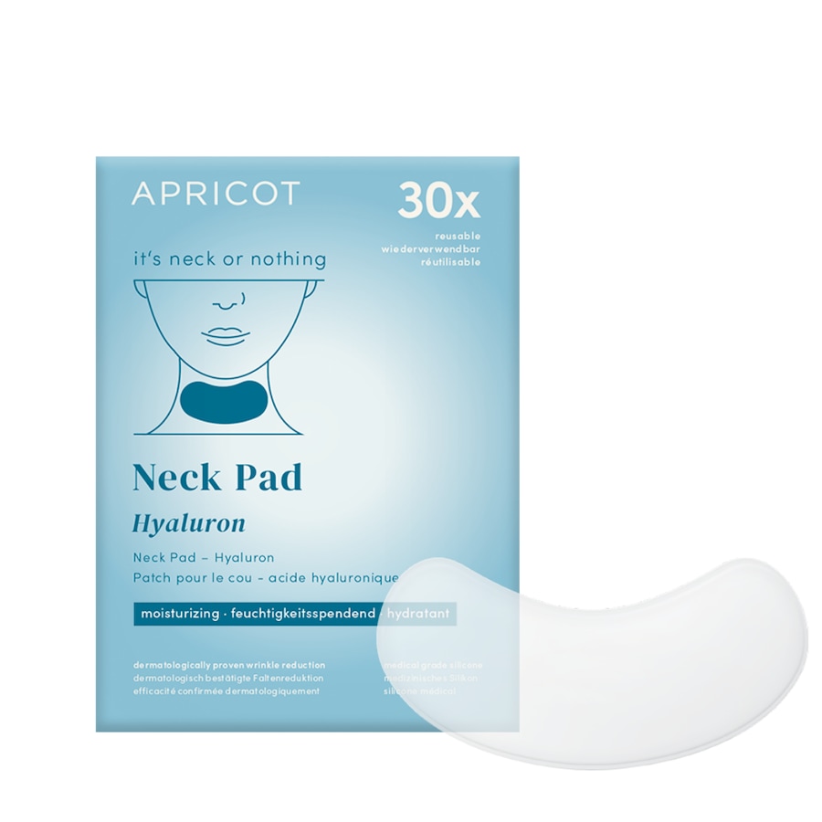 Apricot Wiederverwendbares Hals Pad mit Hyaluron Anti-Aging Maske