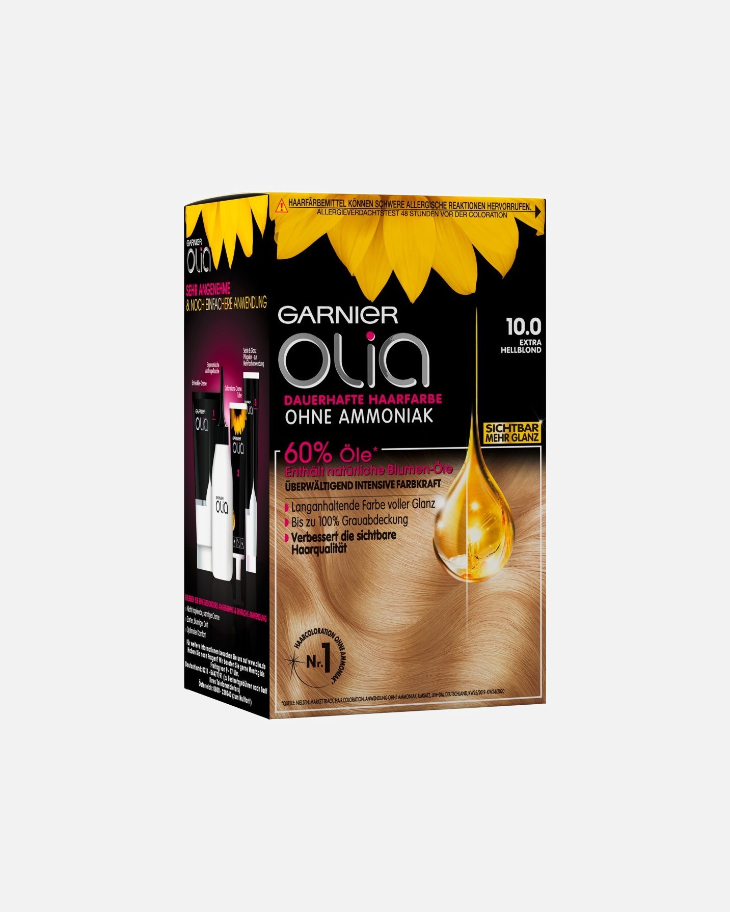 Haarfarbe für Unisex Garnier Olia Intensivcoloration 10.0