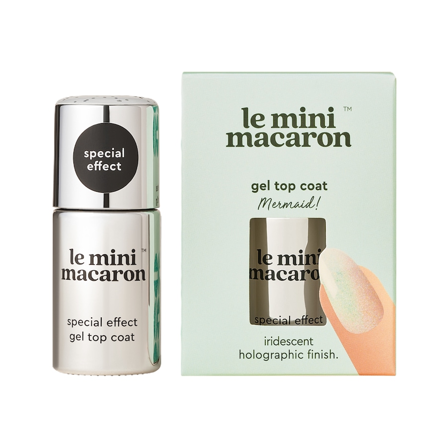 Le Mini Macaron Special Effect Gel Top Coat MERMAID 8.5 ml Silber