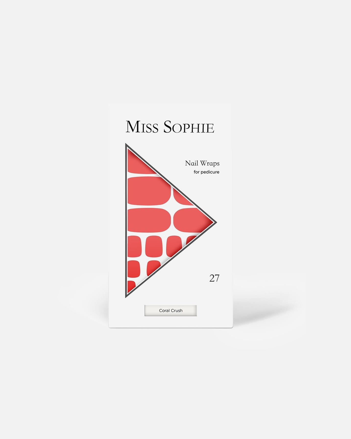 Nagelsticker für Unisex Miss Sophie Nail Wraps for pedicure Coral Crush