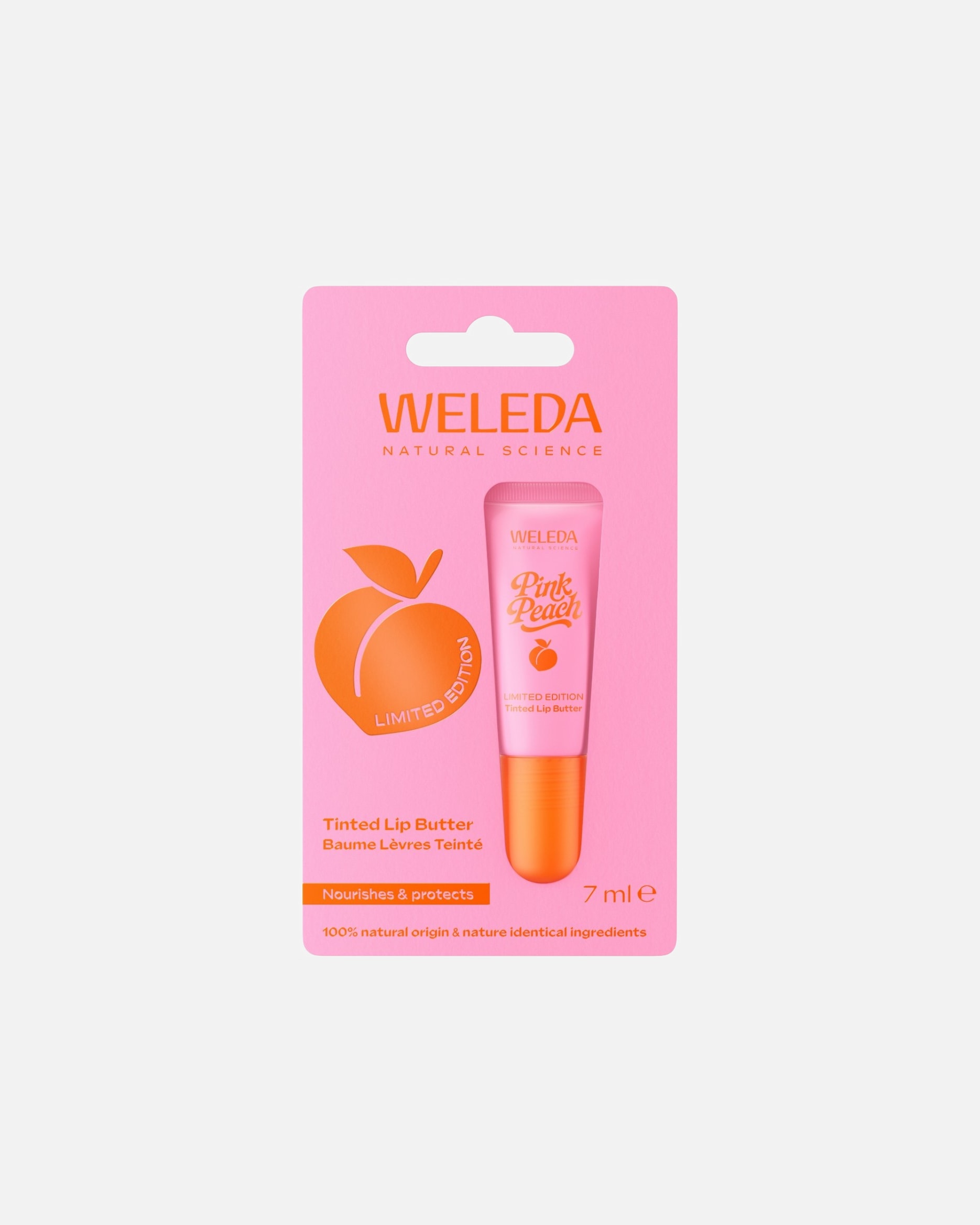 Lippenbalsam für Unisex Weleda Pink Peach Lip Balm 7 ml