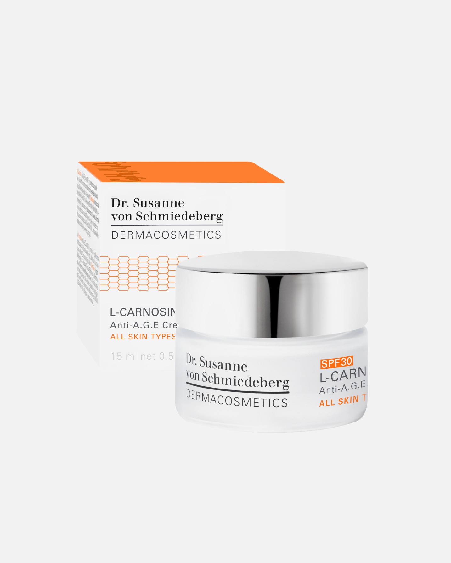 Gesichtscreme für Unisex Dr. Susanne von Schmiedeberg L-Carnosine Anti-A.G.E. Cream LSF 30 15 ml