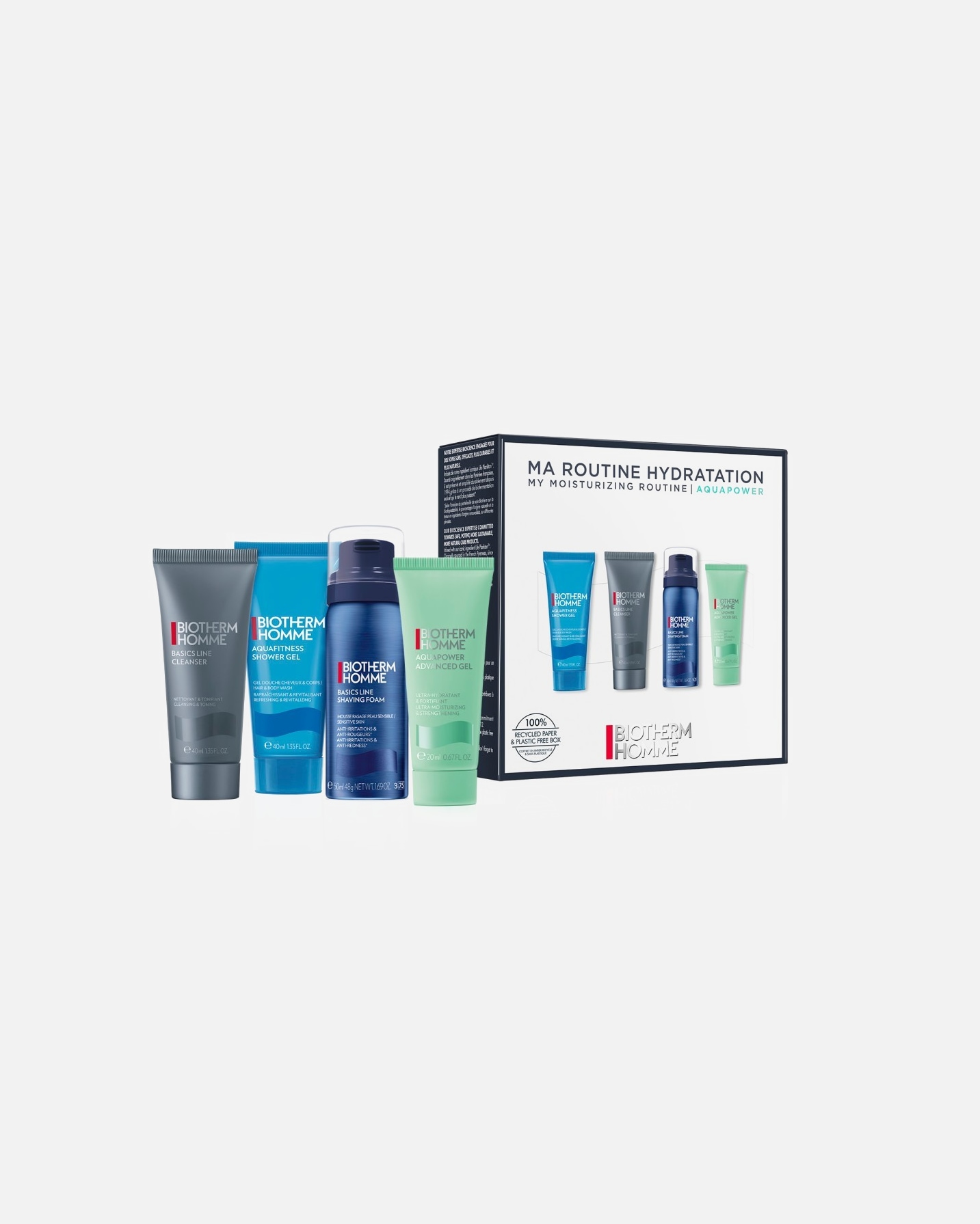 Körperpflegeset für Männlich Biotherm Homme Aquapower My Moisturizing Routine 1 Stk.