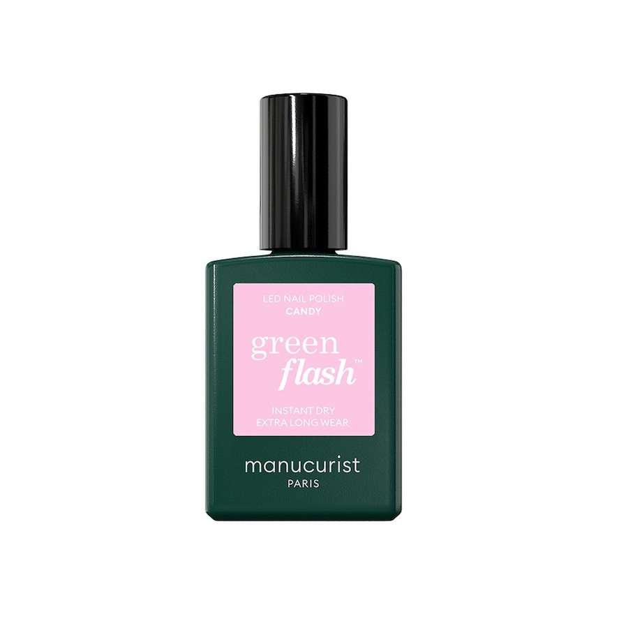 manucurist green flash Instant Dry Extra Long Wear UV-Nagellack CANDY 15 ml Silber