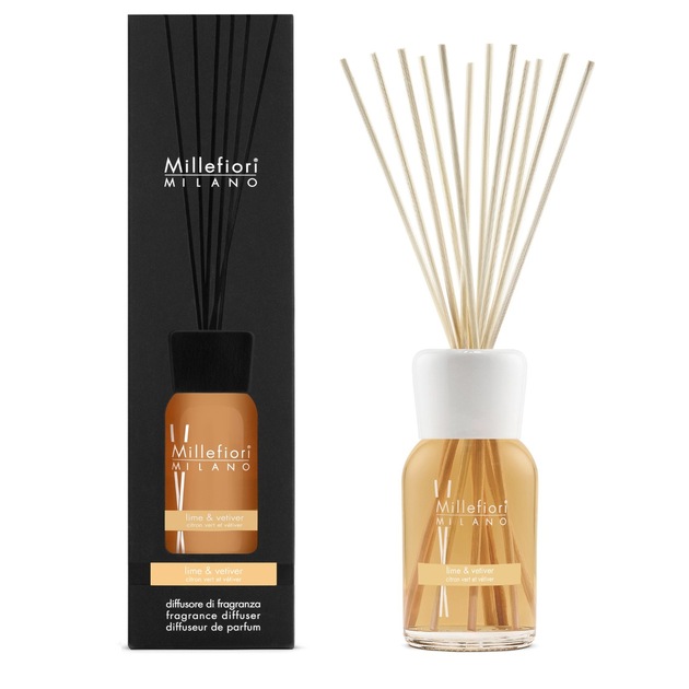Millefiori MILANO Reed Diffuser Lime & Vetiver
