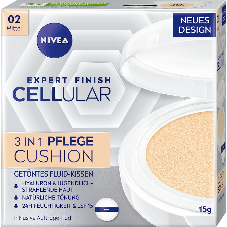 NIVEA Cellular Expert Finish 3in1 Pflege Cushion dunkelMake-up | 15.0 ml | 986,00 / 1.0 l