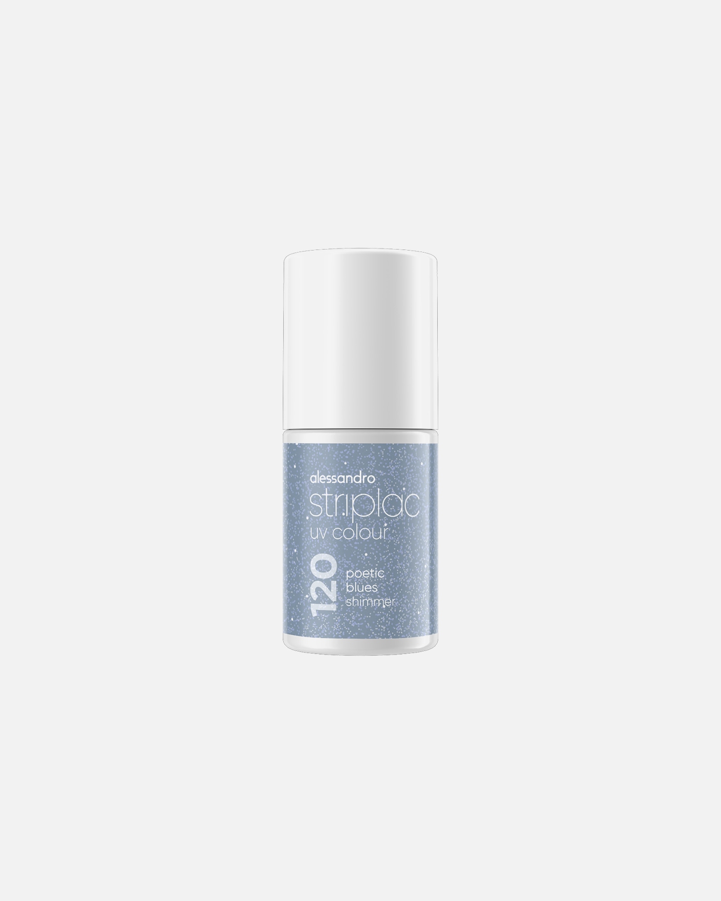 UV-Nagellack für Unisex Alessandro Striplac express Poetic Blues Shimmer