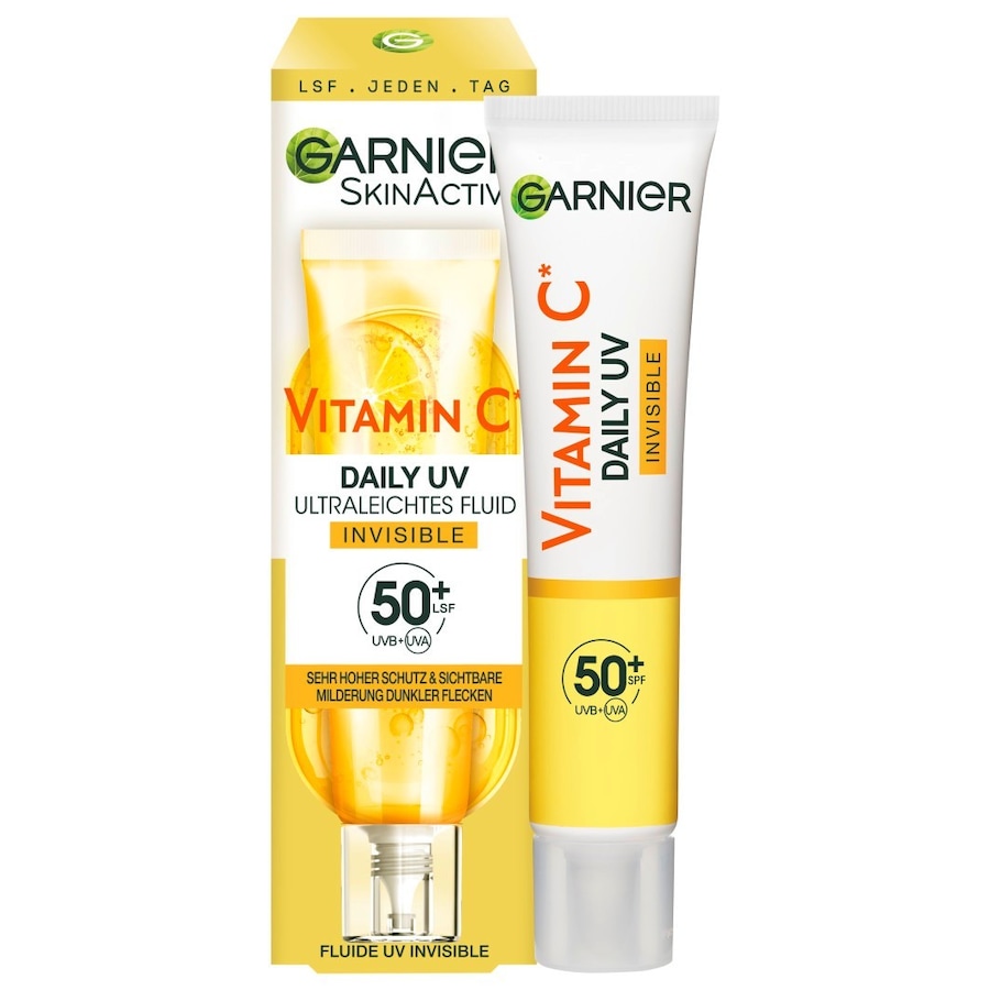 Garnier Skin Active Vitamin C Tägliches Sonnenfluid Invisible mit LSF 50+Gesicht | 40.0 ml | 259,75 / 1.0 l