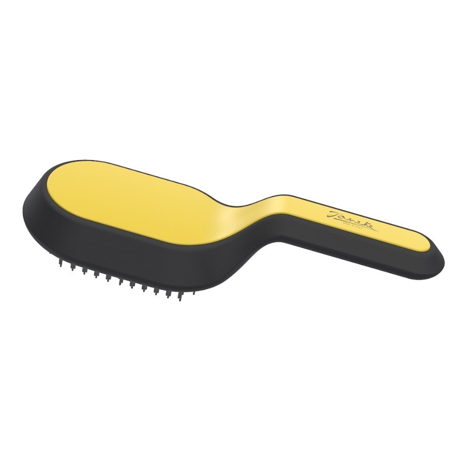 Giorgio Jäneke Curvy Bag Brush Black Yellow Detangler