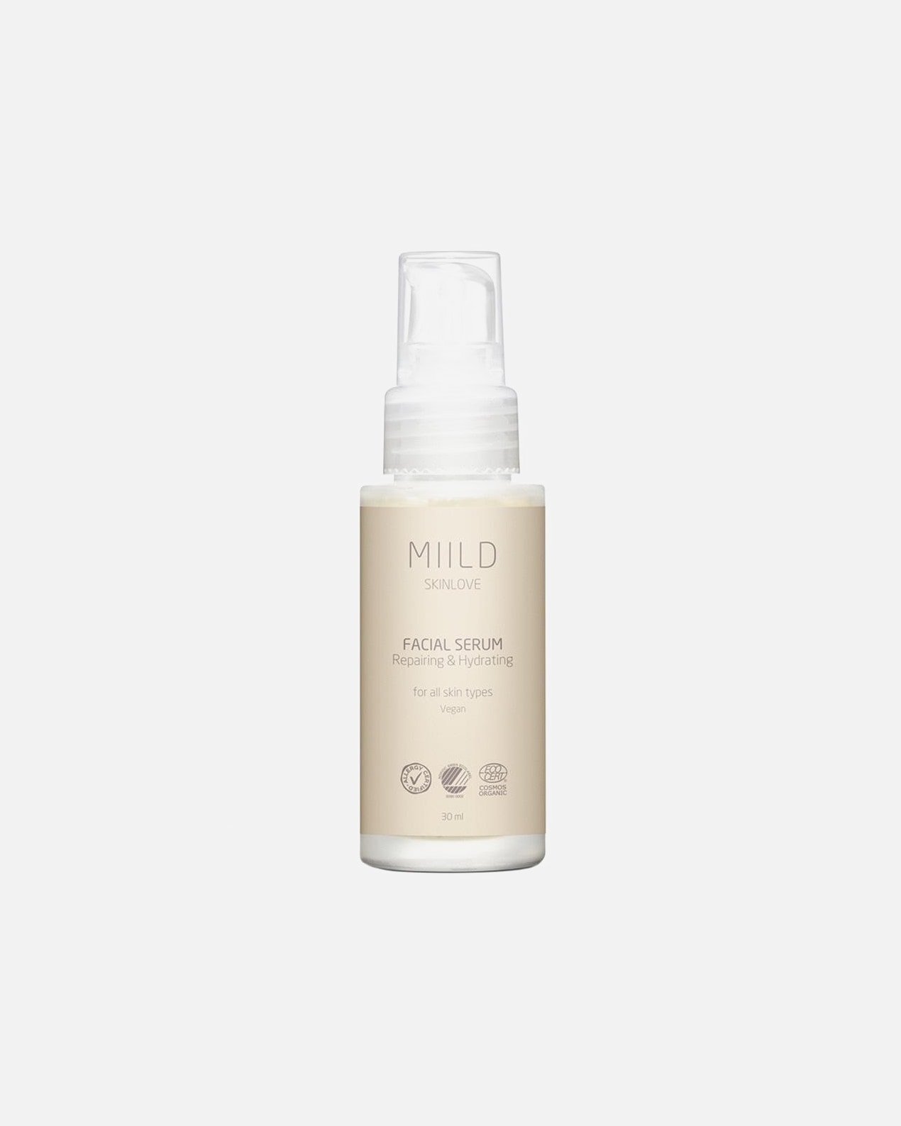 Feuchtigkeitsserum für Unisex Miild Facial Serum Repairing & Hydrating 30 ml