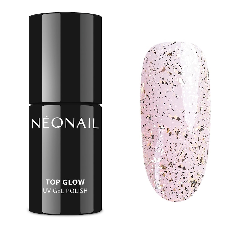 NEONAIL Top Glow Nagellack TOP GLOW GOLD FLAKES 7.2 ml Weiss