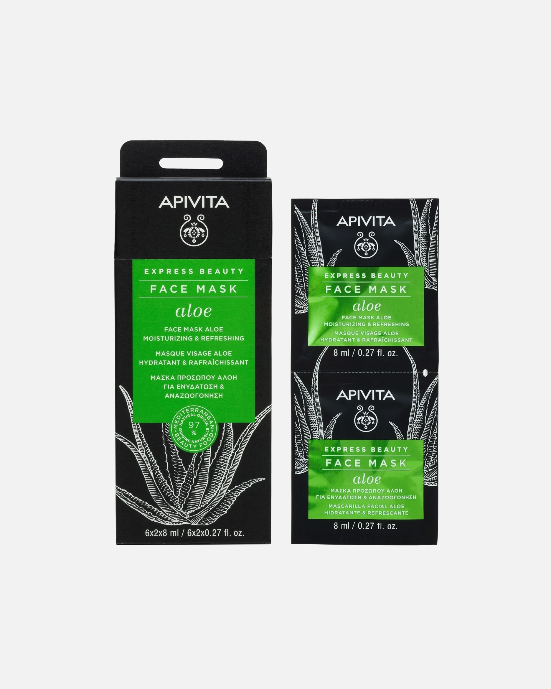 Feuchtigkeitsmaske für Unisex Apivita 16 ml