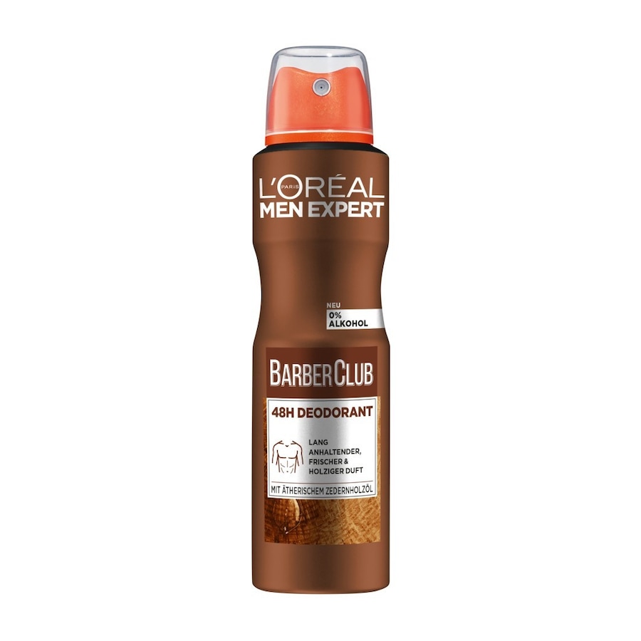 L ́Oréal Men Expert Barber Club 48H Anti-Transpirant mit holzigem DuftKörper | 150.0 ml | 19,93 / 1.0 l