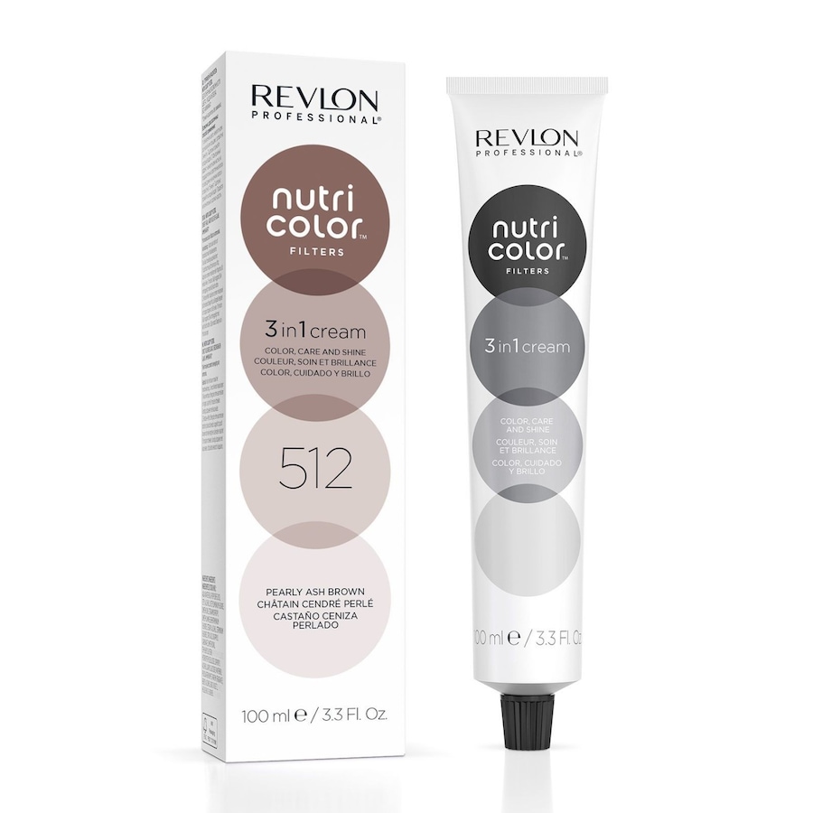 Revlon Professional Nutri Color 3 in 1 Haarfarbe 512 - HELLBRAUN ASCH IRISÉ 100 ml Schwarz Damen