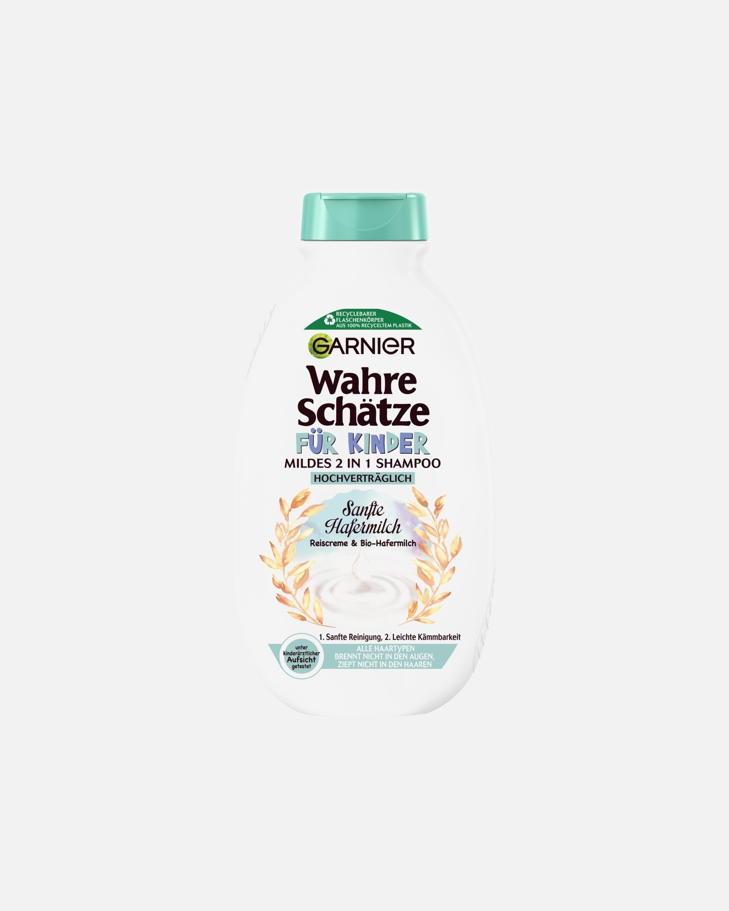 Shampoo für Unisex Garnier Wahre Schätze für Kinder 2in1 Sanfte Hafermilch 250 ml