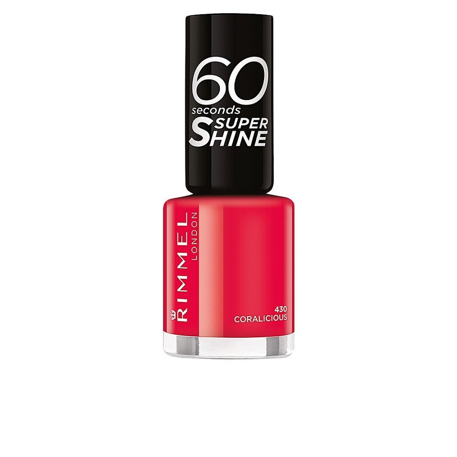 Rimmel London 60 Sekund szybkoschnący lakier do paznokci nr 130 Caramel Candy, 8ml Nagellack 8 ml Dunkelrot Damen