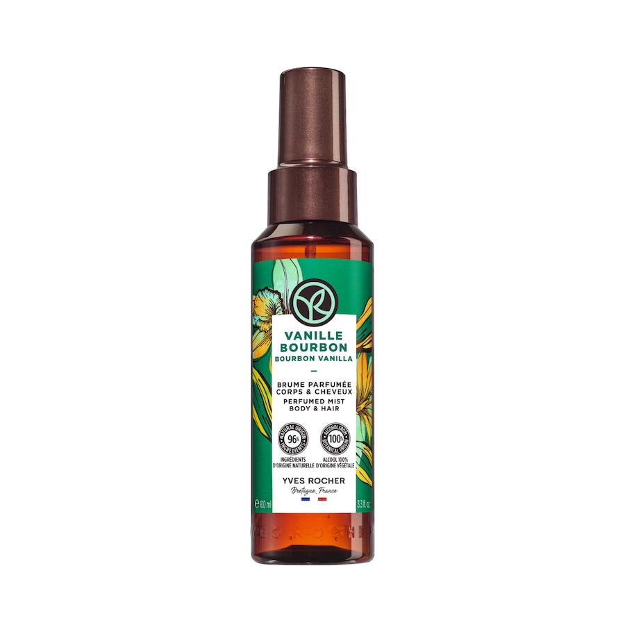 Yves Rocher Bourbon-Vanille Parfümiertes Duftspray Körper & Haare Bodyspray 100 ml Damen