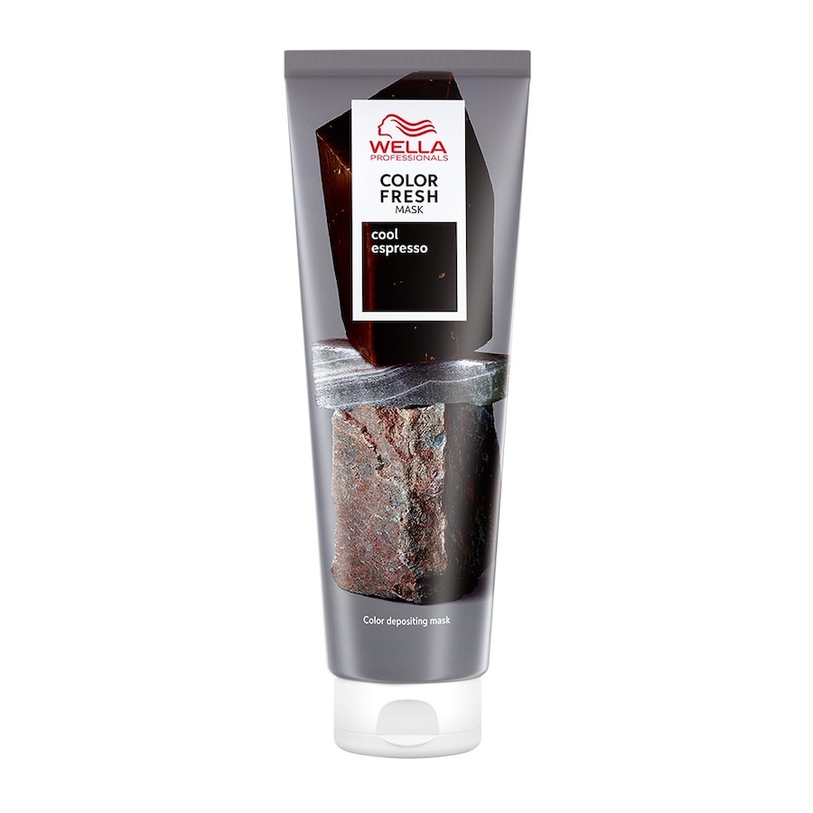 Wella Professionals Color Fresh Farbauffrischende Pflegemaske Haarmaske Cool Espresso 150 ml Schwarz