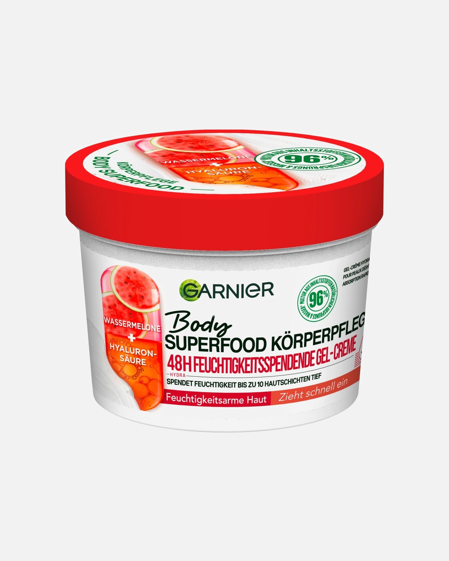 Körpercreme für Unisex Garnier Body Superfood Körperpflege 48h feuchtigkeitsspendende Gel-Creme 380 ml